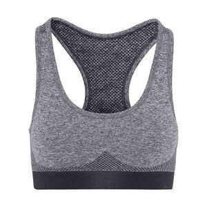 TriDri Womens/Ladies Seamless 3D Fit Multi Sport Sculpt Bra / Charcoal